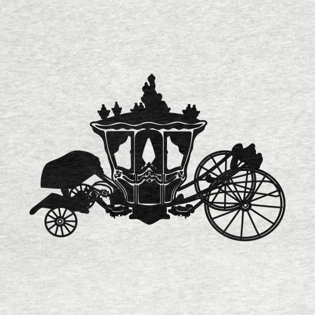 Silhouette of Louis XV's dolphin carriage by dreamtravel